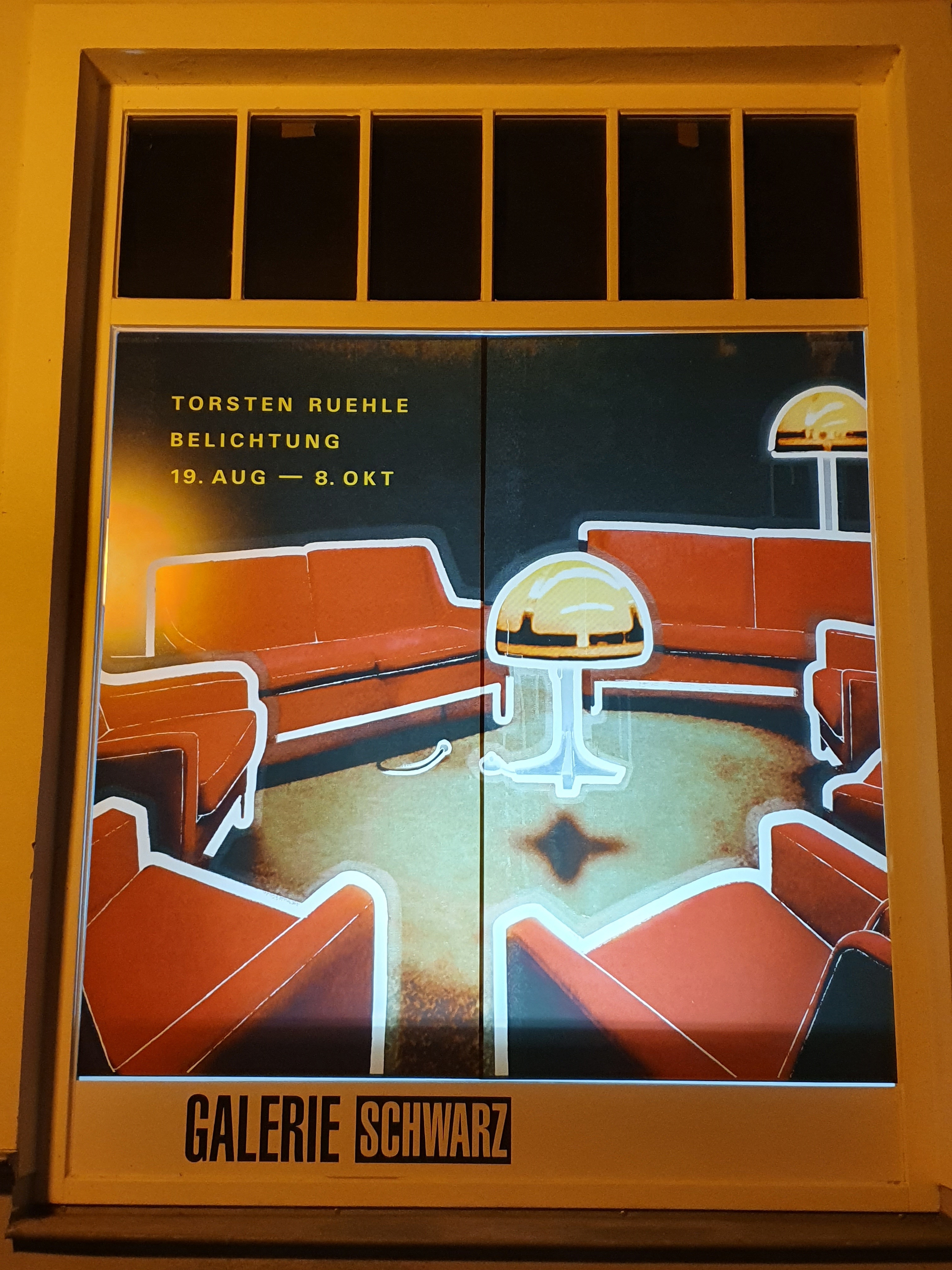 Ausstellung Belichtung von Torsten Ruehle in der Galerie Schwarz © UHGW Kultur